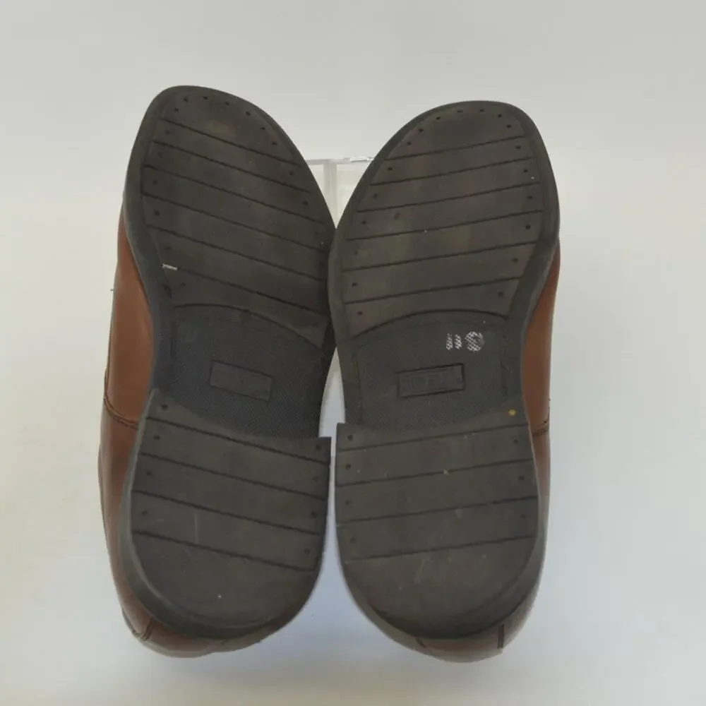 Borelli Brown Men's Oxford Lace Up Leather Round Toe Size 11